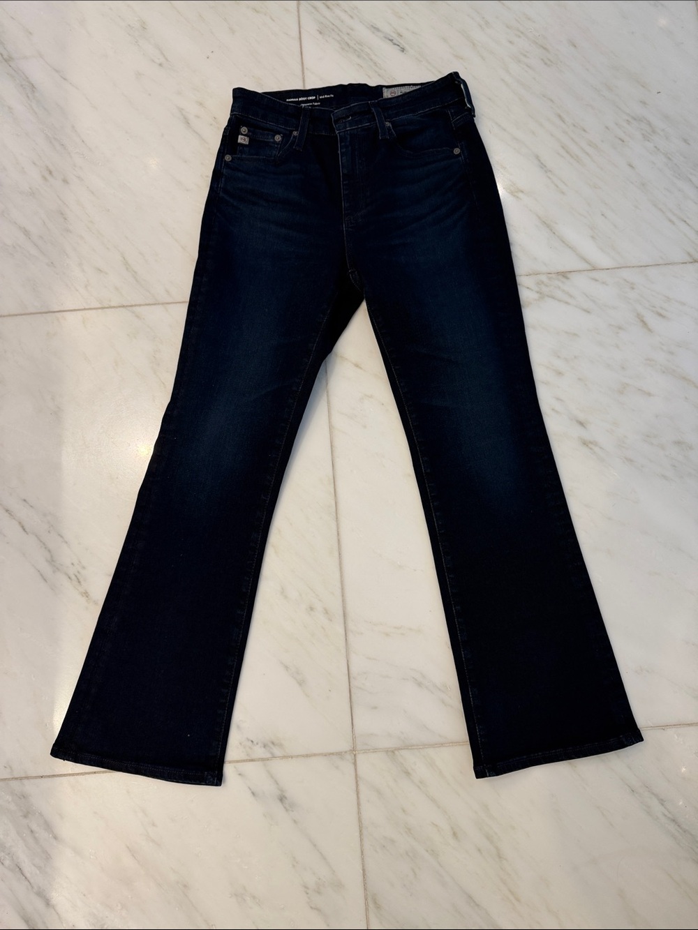 AG Farrah Boot Crop Dark Indigo Jeans